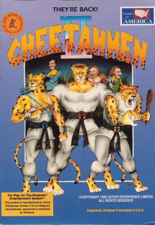 Cheetahmen II (USA) (Unl) box art
